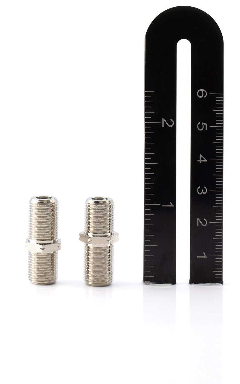 THE CIMPLE CO Cable Extension Coupler, with Washer and Nut - 25 Pack - Works with Wall Plates - Connects Two Coaxial Video Cables, for Coax F81 (Female to Female) 75 Ohm, 2.3Mhz-3GHz Satellite, CATV - Image 3
